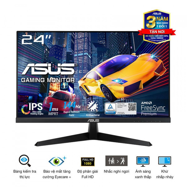 Màn Hình Gaming Asus VY249HGE 23.8 inch/IPS/144Hz/FHD/1ms