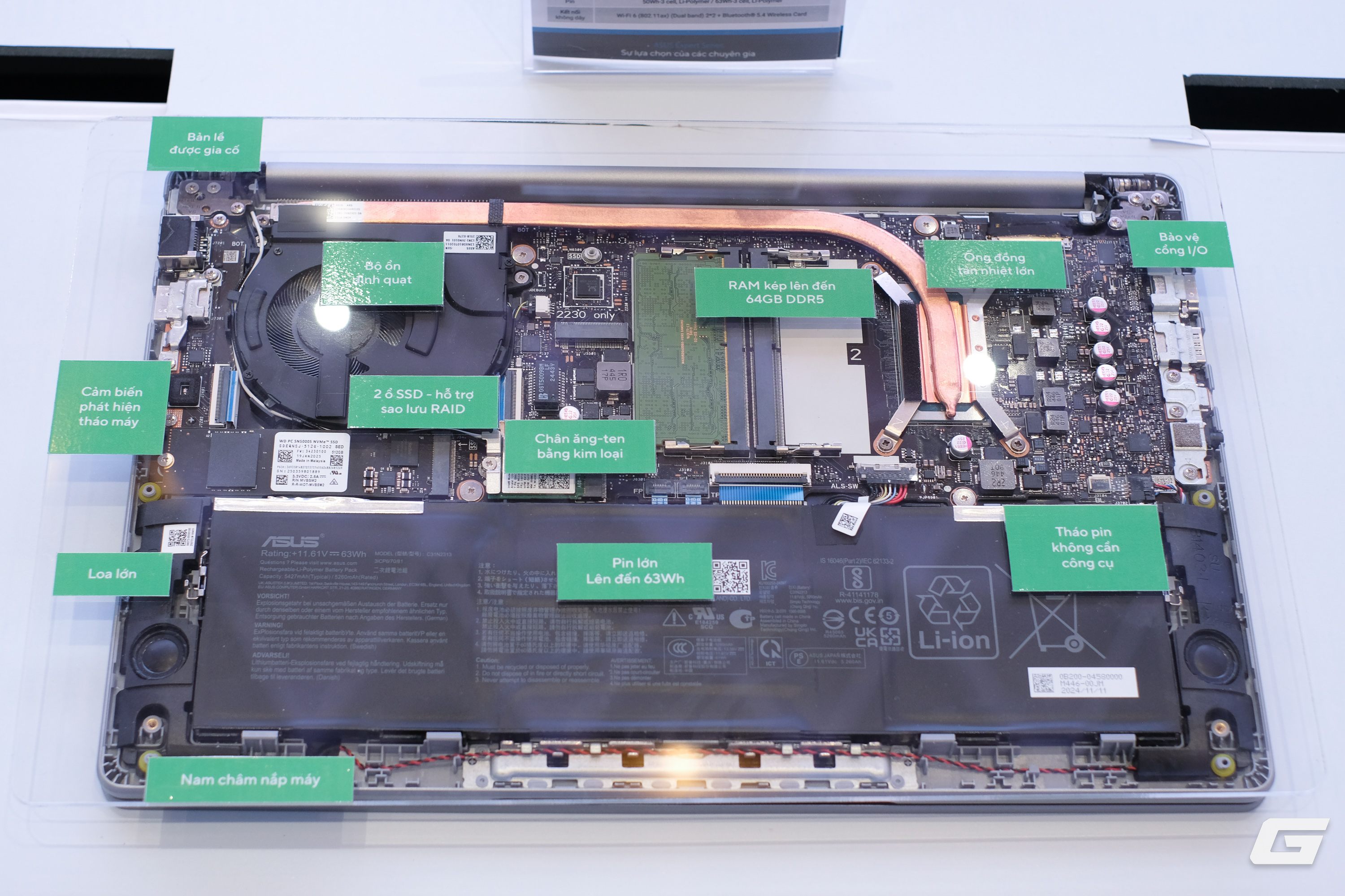 Đây là mẫu laptop doanh nghiệp “quốc dân” của ASUS: Giá mềm nhưng vẫn hỗ trợ AI, bền tới độ đổ nước, làm rơi hay dẫm lên cũng không hỏng- Ảnh 15.