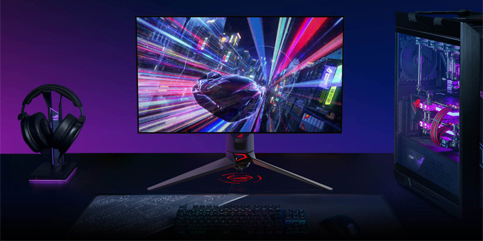 TNC Store Màn Hình Asus ROG Swift OLED PG27UCDM 27 Inch/ 4K/ OLED/ 240Hz/ 0.03ms