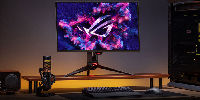 TNC Store Màn Hình Asus ROG Swift OLED PG27UCDM 27 Inch/ 4K/ OLED/ 240Hz/ 0.03ms